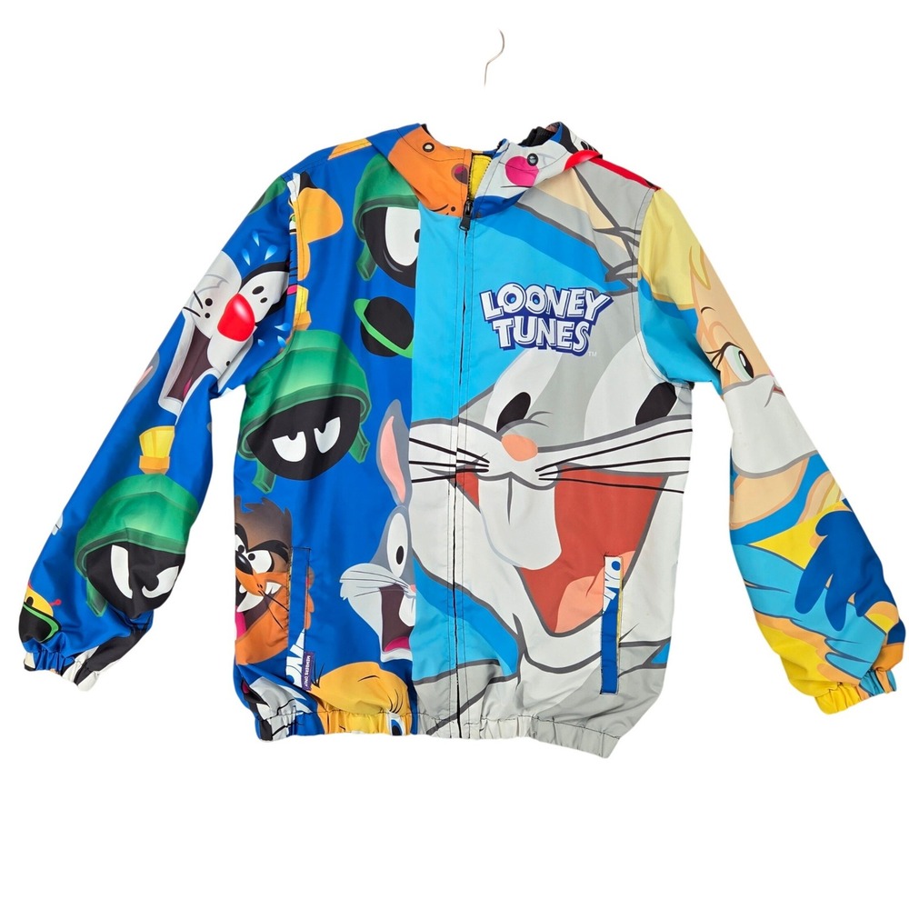 Members‎ Only Medium Looney Tunes Windbreaker Jacket Mens Cartooncore MW090402